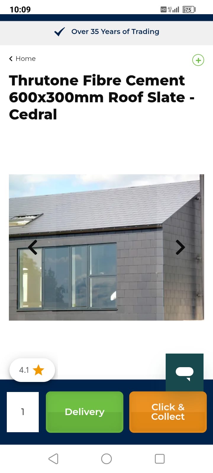 Cedral fibre cement roof slate product reference for LM Roofing projects